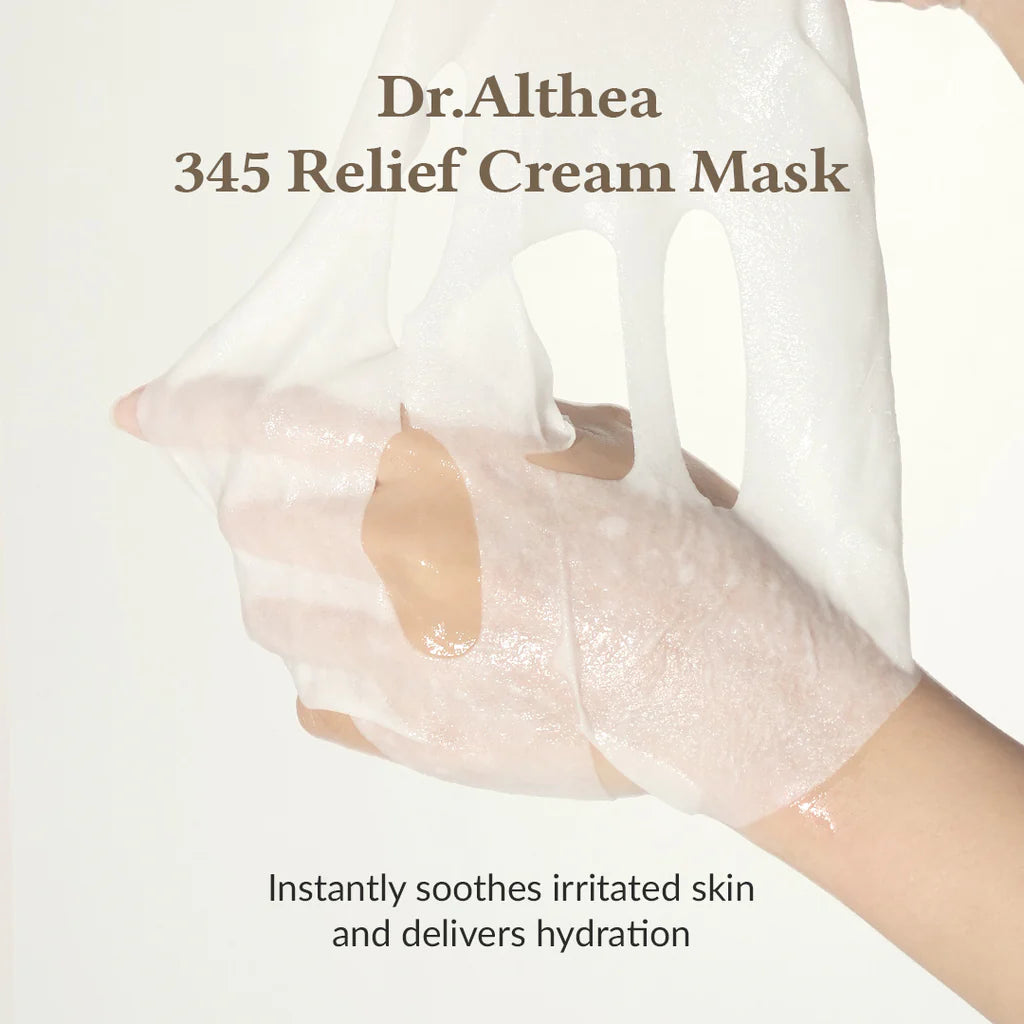Dr. Althea 345 Relief Cream Mask, Intensive Soothing Sheet Mask