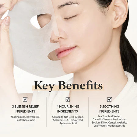 Dr. Althea 345 Relief Cream Mask, Intensive Soothing Sheet Mask