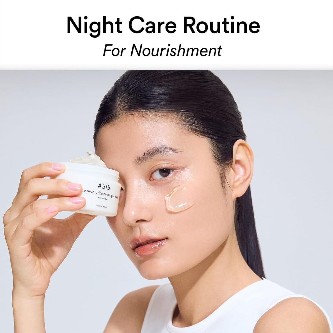 Abib Rice Probiotics Overnight Mask , Wake Up to Plump, Glowy Skin , Barrier Jelly 80 ml FASHNITO