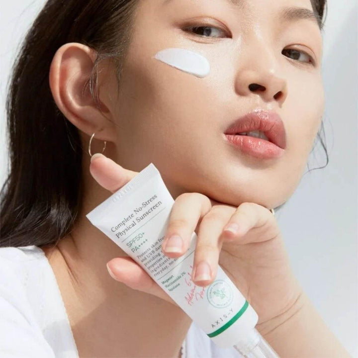 AXIS-Y Complete No-Stress Physical Sunscreen V.3 SPF50+ PA++++ 50ml – mineral zinc oxide K-Beauty | Fashnito