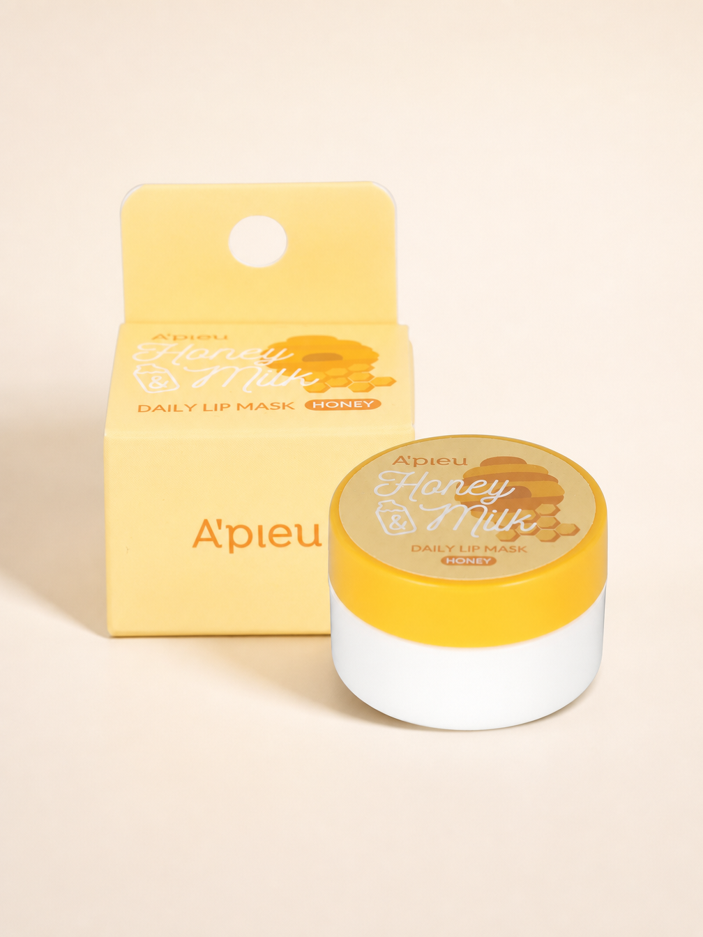 A'PIEU Honey & Milk Daily Lip Mask Honey 6g – bee-powered K-Beauty lip balm mask | Fashnito