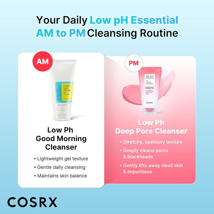 COSRX Low pH Good Morning Cleanser Gel, Clean Skin Starts With the Right pH - Fashnito