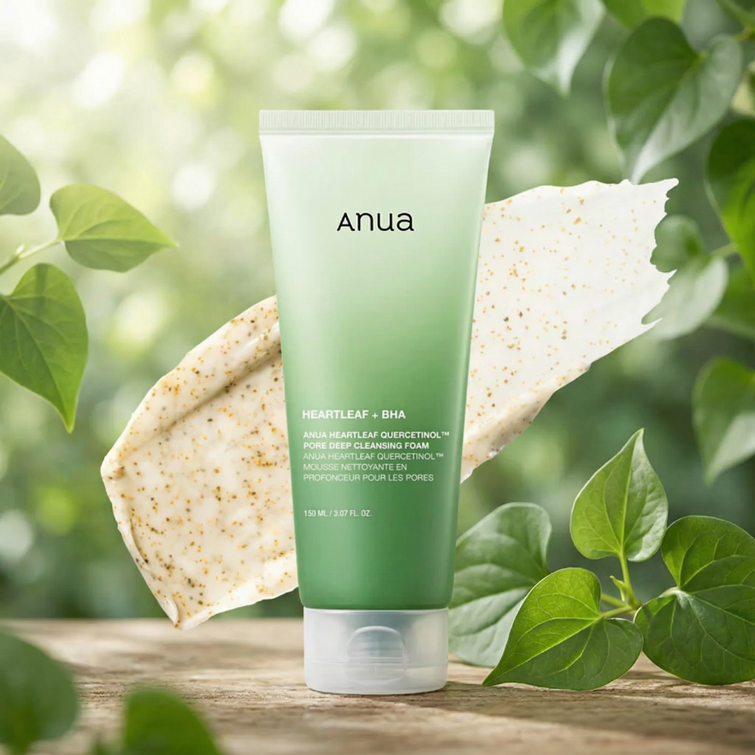 Anua Heartleaf Quercetinol Pore Deep Cleansing Foam , Clean Pores, Calm Skin, No Tightness