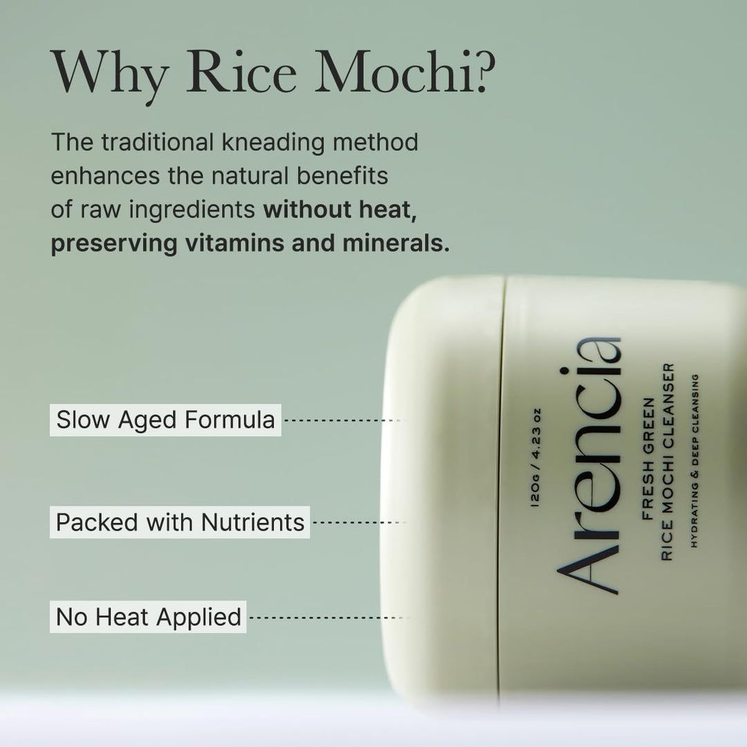 منظف ​​أرز موتشي الأخضر الطازج من أرينسيا فاشنيتو