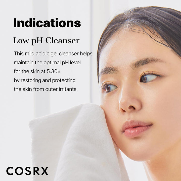 COSRX Low pH Good Morning Cleanser Gel, Clean Skin Starts With the Right pH - Fashnito