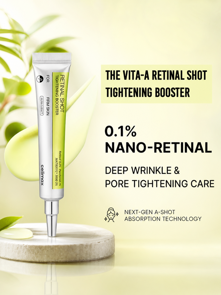 Celimax Retinal Shot Tightening Booster tube – 0.1% Retinal MATRIXYL 3000 20,250 A-Shot