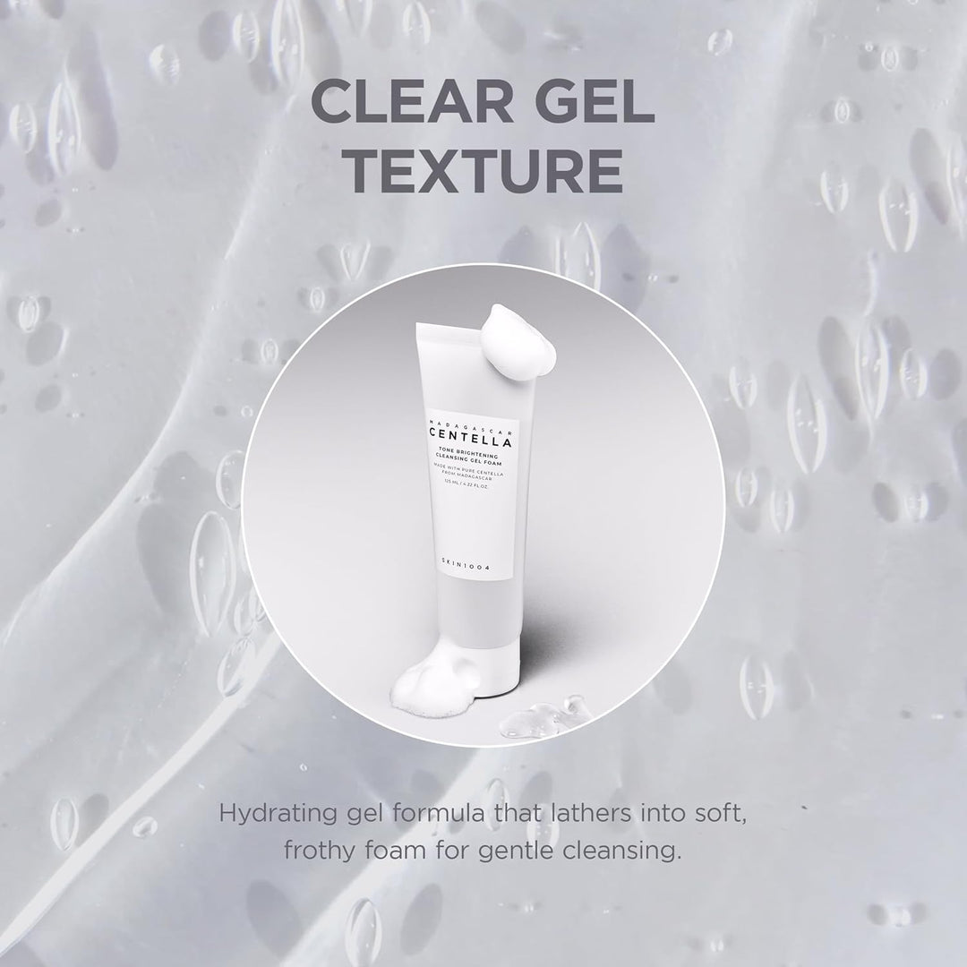SKIN1004 Madagascar Centella Tone Brightening Cleansing Gel Foam, Clean Brighter Skin - Fashnito