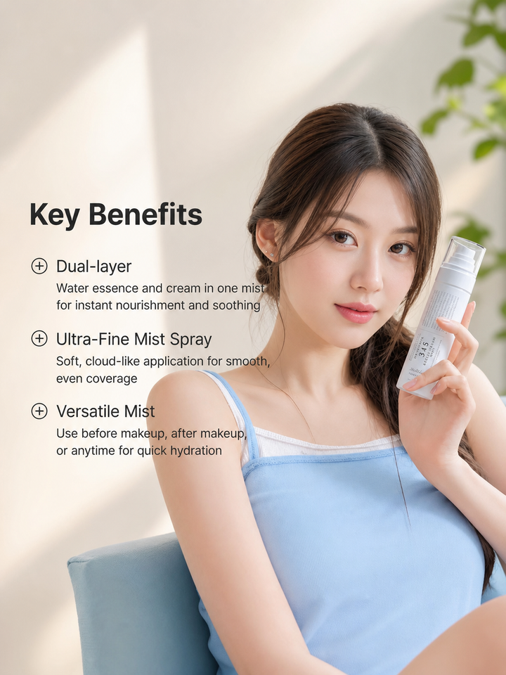 Dr. Althea 345 Relief Cream Mist ultra-fine spray – Rice Bran Water Madecassoside hydration mist sensitive skin