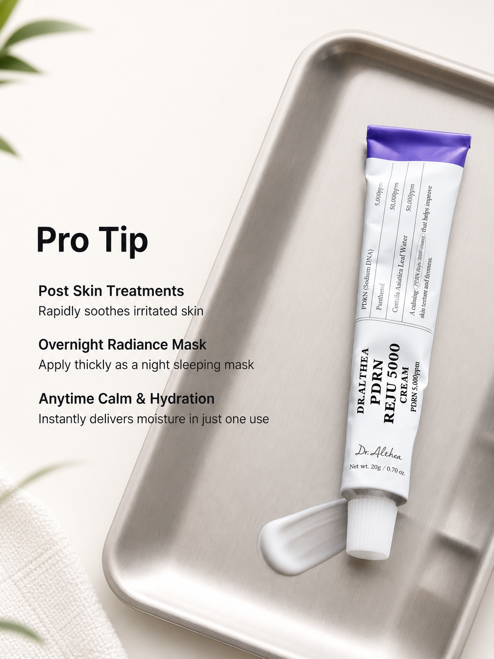 Dr. Althea PDRN Reju 5000 Cream as spot treatment – post-procedure SOS recovery cream for sensitive skin