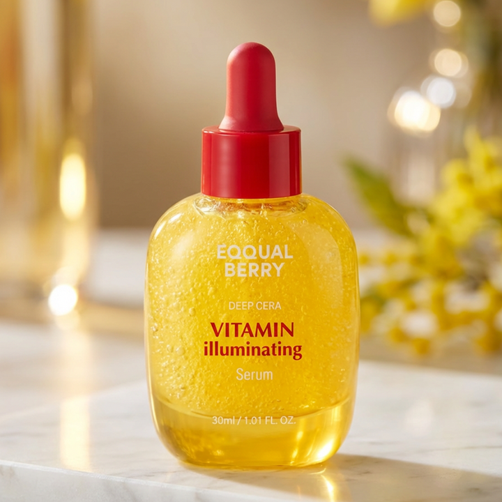 Step 3 - EQQUALBERRY Deep Cera Vitamin Illuminating Serum - Bright and Even Tone Combo