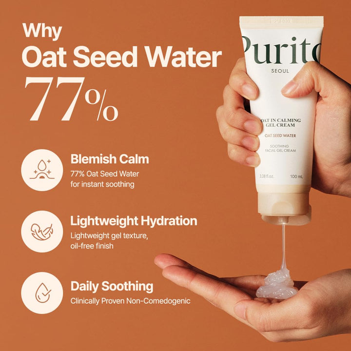 Purito SEOUL Oat-In Calming Gel Cream , Fungal Acne Safe Moisturizer-  Fashnito