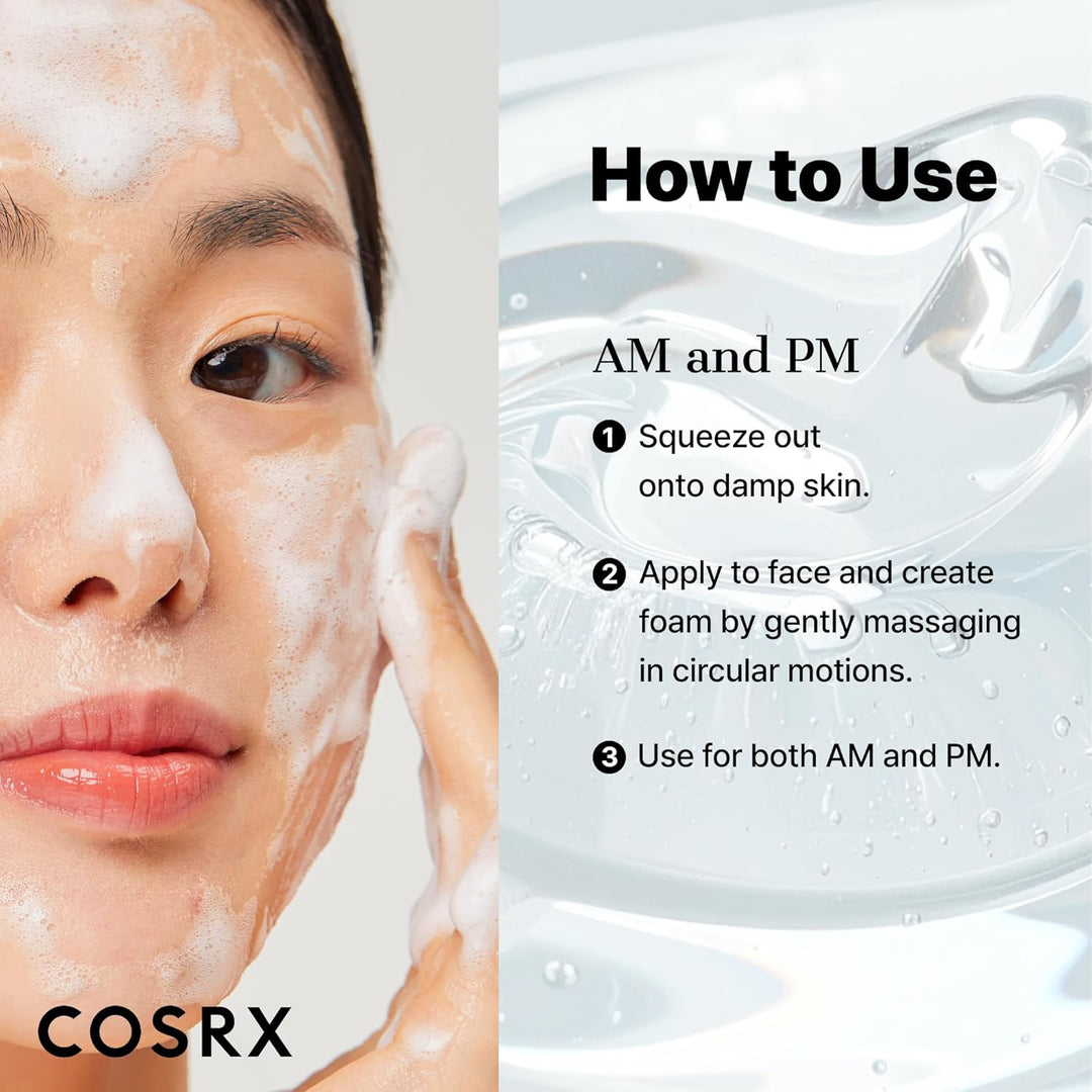 COSRX Low pH Good Morning Cleanser Gel, Clean Skin Starts With the Right pH - Fashnito