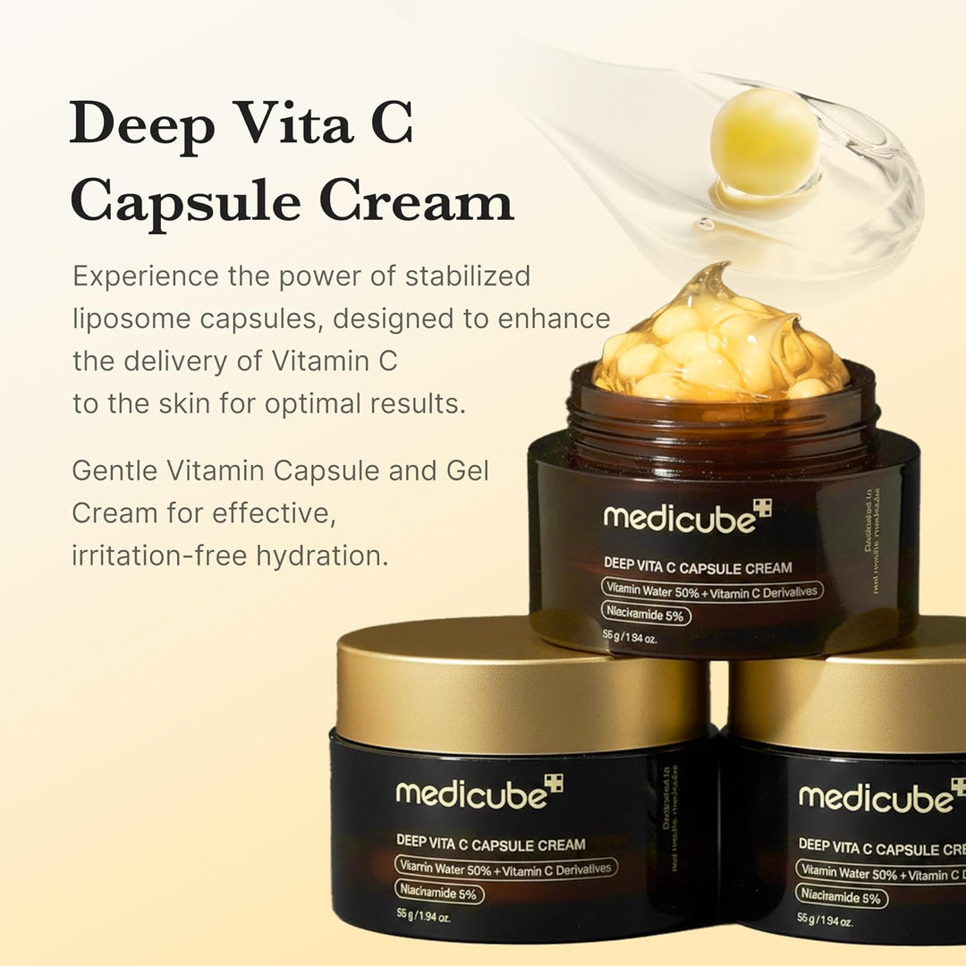 Medicube Deep Vita C Capsule Cream — Six Vitamin C Sources