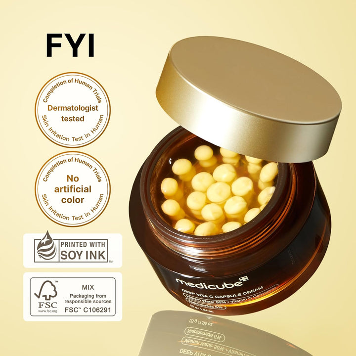 Medicube Deep Vita C Capsule Cream — Six Vitamin C Sources