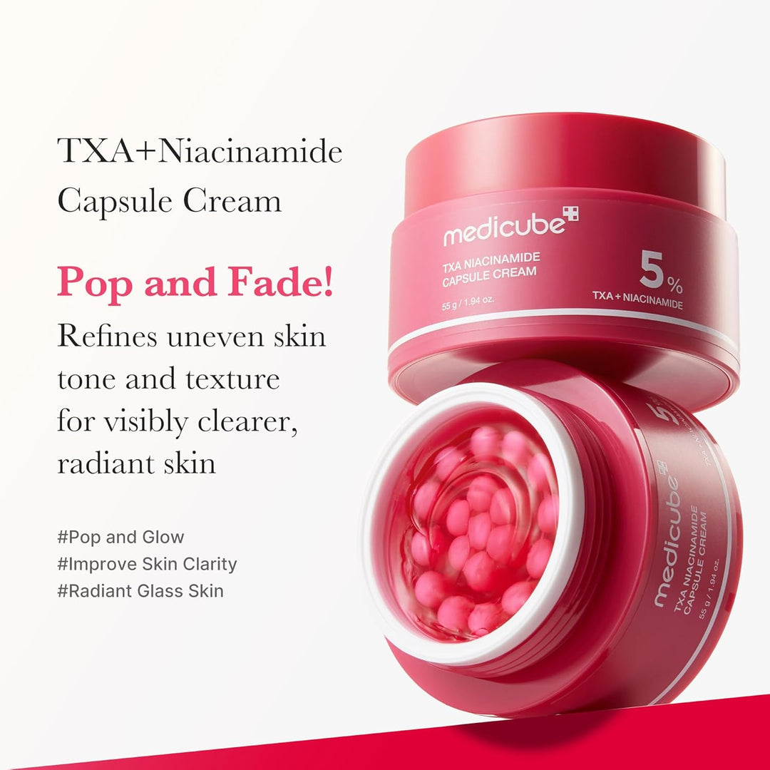 Medicube TXA Niacinamide Capsule Cream, Customizable Glow - Fashnito