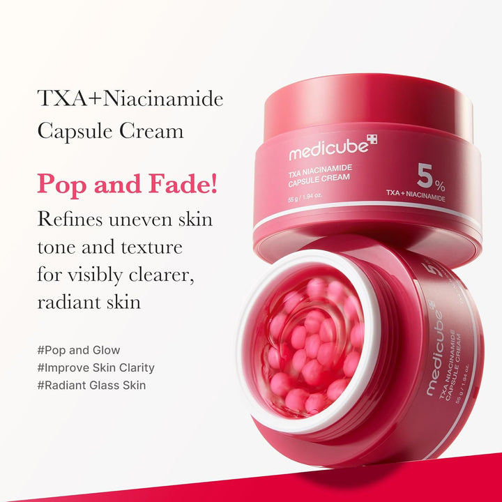 Medicube TXA Niacinamide Capsule Cream, Customizable Glow - Fashnito