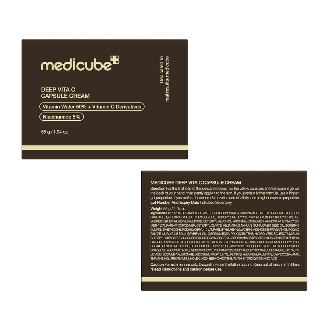 Medicube Deep Vita C Capsule Cream — Six Vitamin C Sources