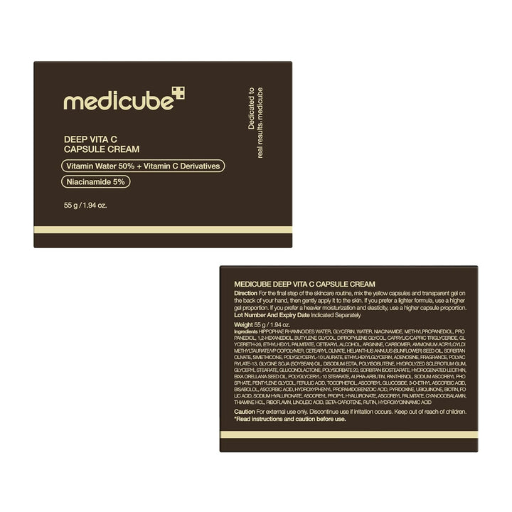 Medicube Deep Vita C Capsule Cream — Six Vitamin C Sources