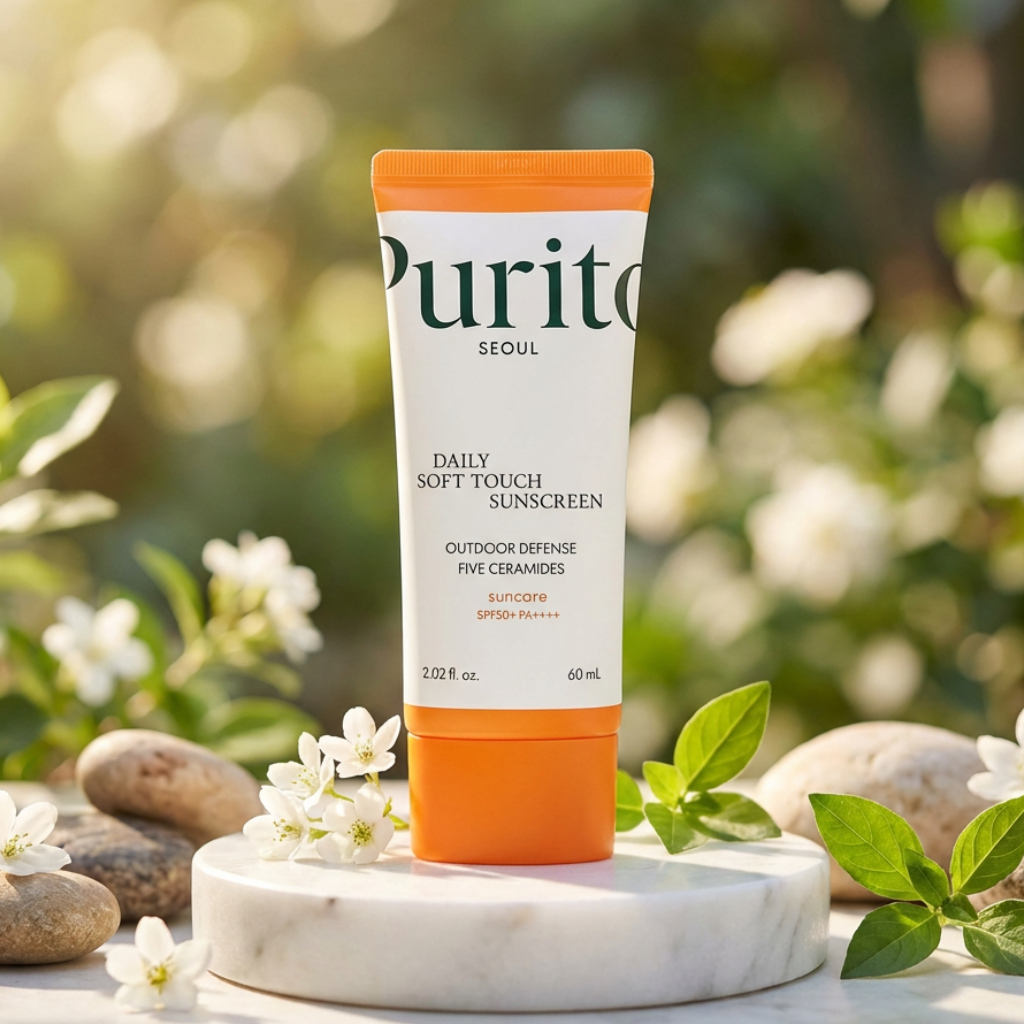 Step 5 - PURITO Daily Soft Touch Sunscreen SPF50+ - Complete Korean Glow Routine Combo