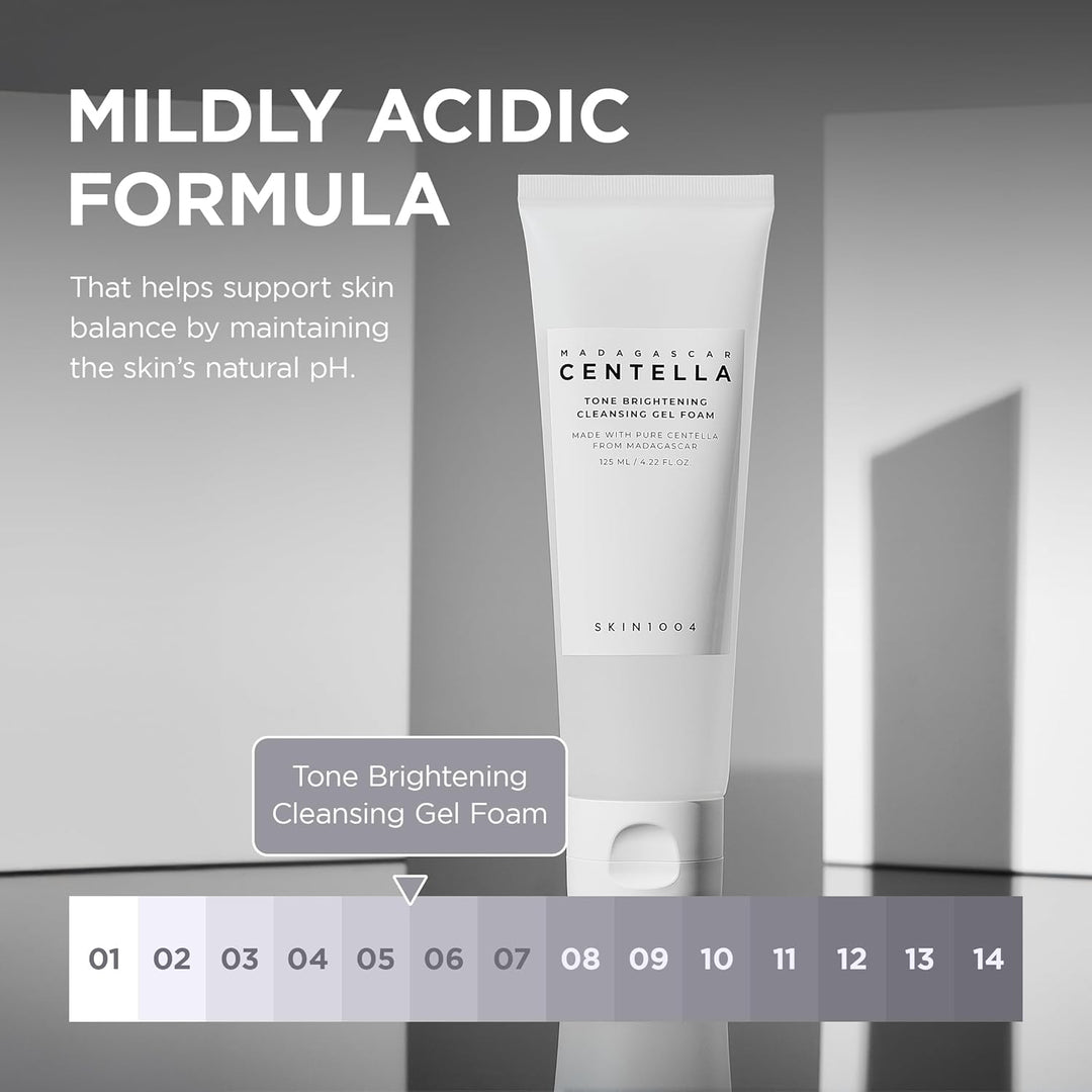 SKIN1004 Madagascar Centella Tone Brightening Cleansing Gel Foam, Clean Brighter Skin - Fashnito