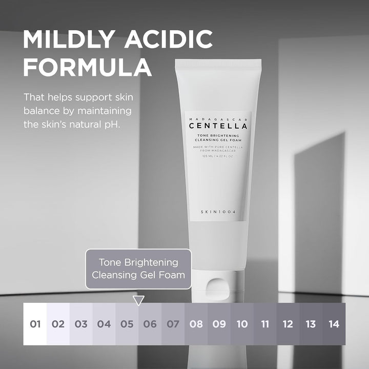 SKIN1004 Madagascar Centella Tone Brightening Cleansing Gel Foam, Clean Brighter Skin - Fashnito