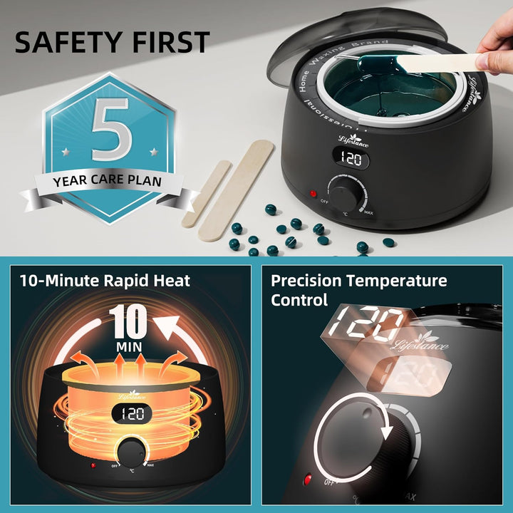 Wax Warmer Machine 500ml LED | Hair Removal - Fashnito