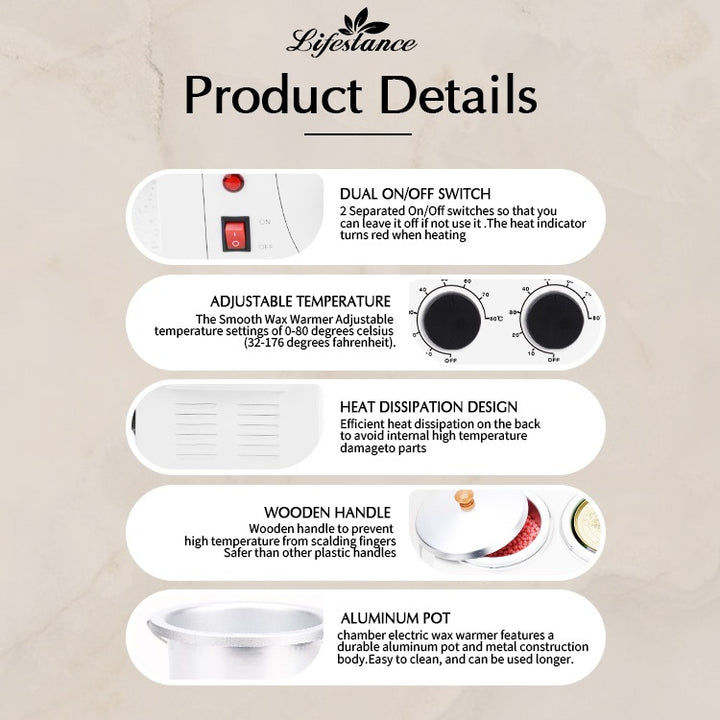 double-wax-warmer-size-specifications-kuwait